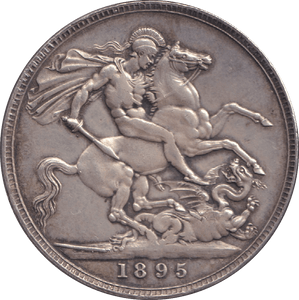 1895 CROWN ( GVF ) - WORLD COINS - Cambridgeshire Coins