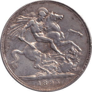 1895 CROWN ( VF ) LIX - CROWN - Cambridgeshire Coins