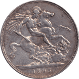 1895 CROWN ( VF ) LIX - CROWN - Cambridgeshire Coins