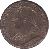 1895 FARTHING ( AUNC ) - FARTHING - Cambridgeshire Coins