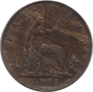1895 FARTHING ( AUNC ) - Farthing - Cambridgeshire Coins