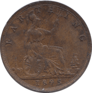 1895 FARTHING ( EF ) - Farthing - Cambridgeshire Coins