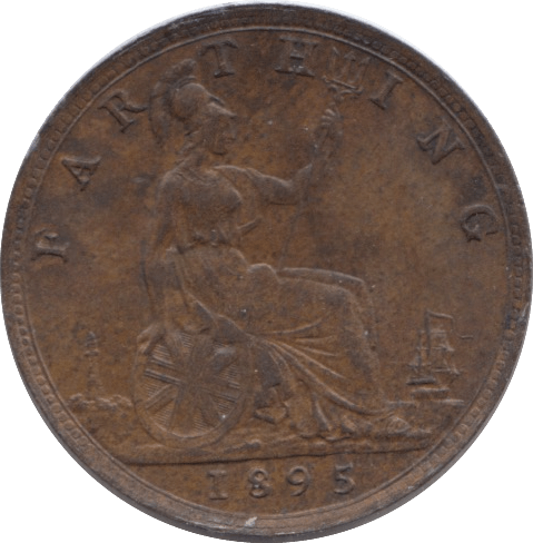 1895 FARTHING ( EF ) - Farthing - Cambridgeshire Coins