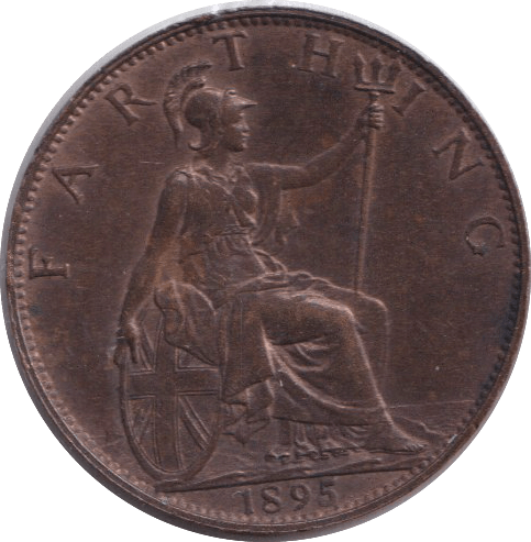 1895 FARTHING ( EF ) - FARTHING - Cambridgeshire Coins