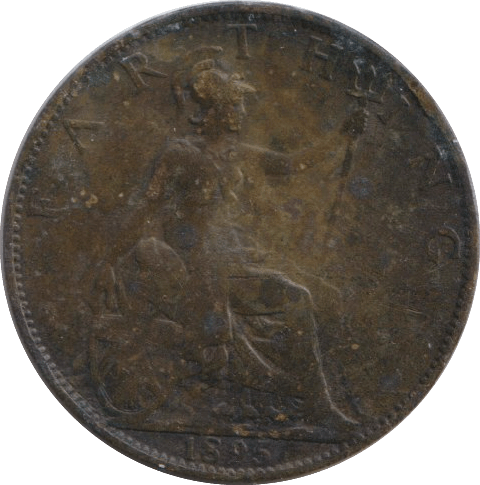1895 FARTHING ( FAIR ) - FARTHING - Cambridgeshire Coins