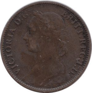 1895 FARTHING ( FINE ) - Farthing - Cambridgeshire Coins
