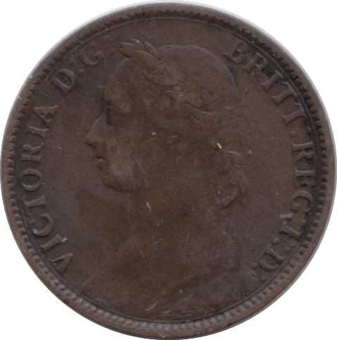 1895 FARTHING ( FINE ) - Farthing - Cambridgeshire Coins