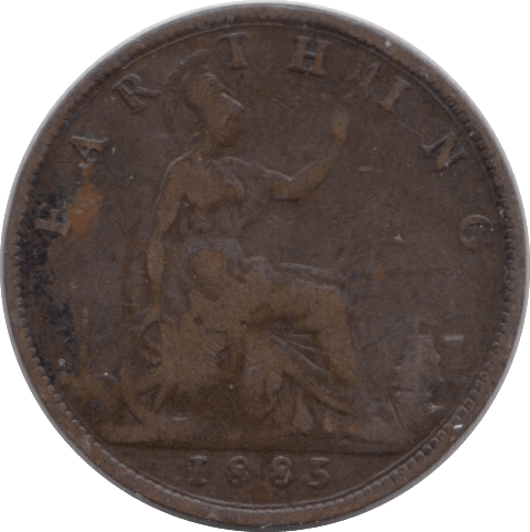 1895 FARTHING ( FINE ) - Farthing - Cambridgeshire Coins