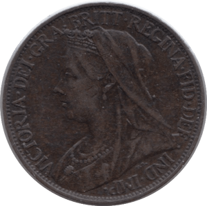 1895 FARTHING ( FINE ) - Farthing - Cambridgeshire Coins