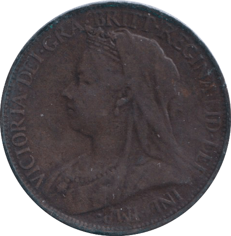 1895 FARTHING ( FINE ) - Farthing - Cambridgeshire Coins