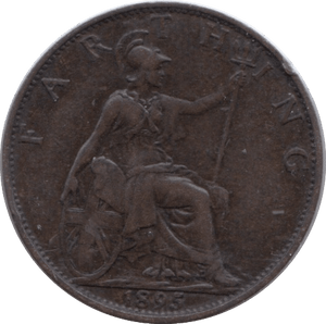 1895 FARTHING ( FINE ) - Farthing - Cambridgeshire Coins