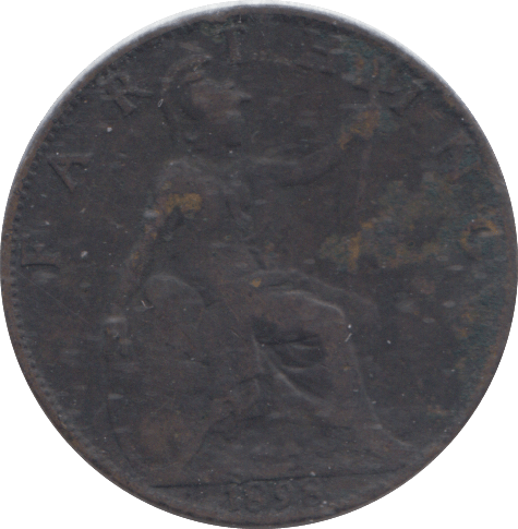 1895 FARTHING ( FINE ) - FARTHING - Cambridgeshire Coins