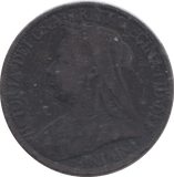 1895 FARTHING ( FINE ) - FARTHING - Cambridgeshire Coins