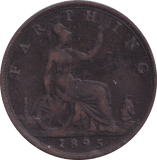 1895 FARTHING ( GF ) - FARTHING - Cambridgeshire Coins
