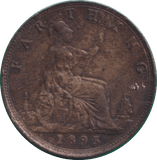 1895 FARTHING ( GF ) - FARTHING - Cambridgeshire Coins