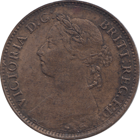 1895 FARTHING ( UNC ) - FARTHING - Cambridgeshire Coins