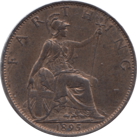 1895 FARTHING ( UNC ) - Farthing - Cambridgeshire Coins