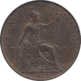 1895 FARTHING ( UNC ) - FARTHING - Cambridgeshire Coins