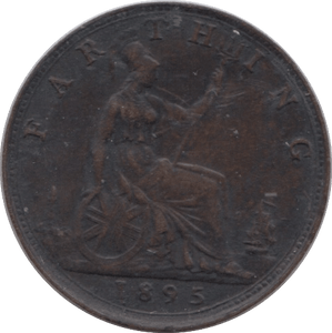 1895 FARTHING ( VF ) - Farthing - Cambridgeshire Coins