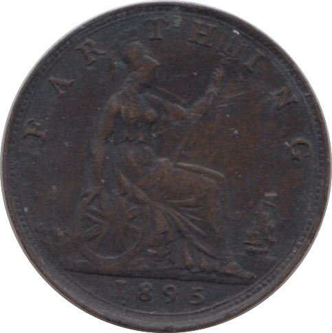 1895 FARTHING ( VF ) - Farthing - Cambridgeshire Coins