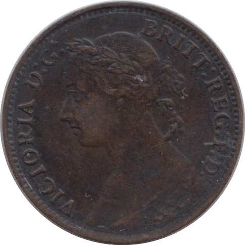 1895 FARTHING ( VF ) - Farthing - Cambridgeshire Coins