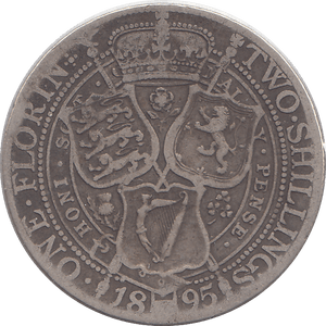 1895 FLORIN ( FINE ) - FLORIN - Cambridgeshire Coins