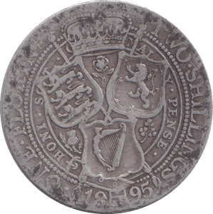 1895 FLORIN ( FINE ) - FLORIN - Cambridgeshire Coins