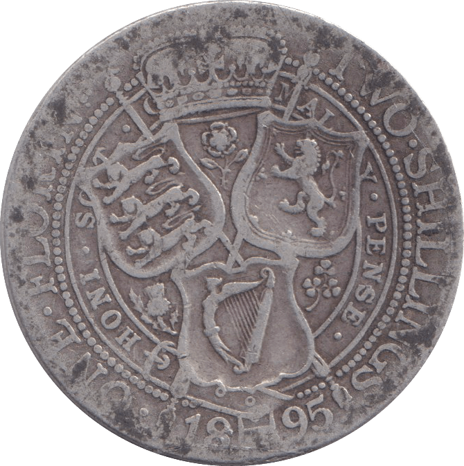 1895 FLORIN ( FINE ) - FLORIN - Cambridgeshire Coins