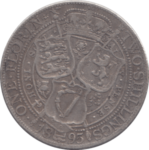 1895 FLORIN ( FINE ) - FLORIN - Cambridgeshire Coins
