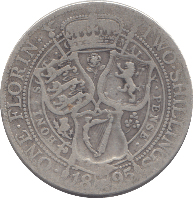 1895 FLORIN ( NF ) - FLORIN - Cambridgeshire Coins
