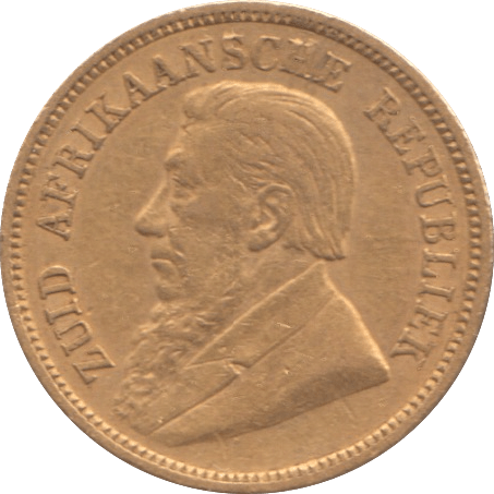 1895 GOLD HALF POND SOUTH AFRICA - GOLD WORLD COINS - Cambridgeshire Coins