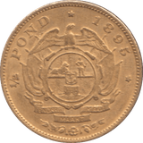 1895 GOLD HALF POND SOUTH AFRICA - GOLD WORLD COINS - Cambridgeshire Coins