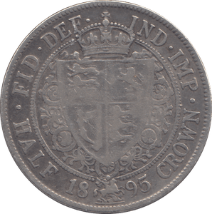 1895 HALF CROWN ( FINE ) - HALFCROWN - Cambridgeshire Coins
