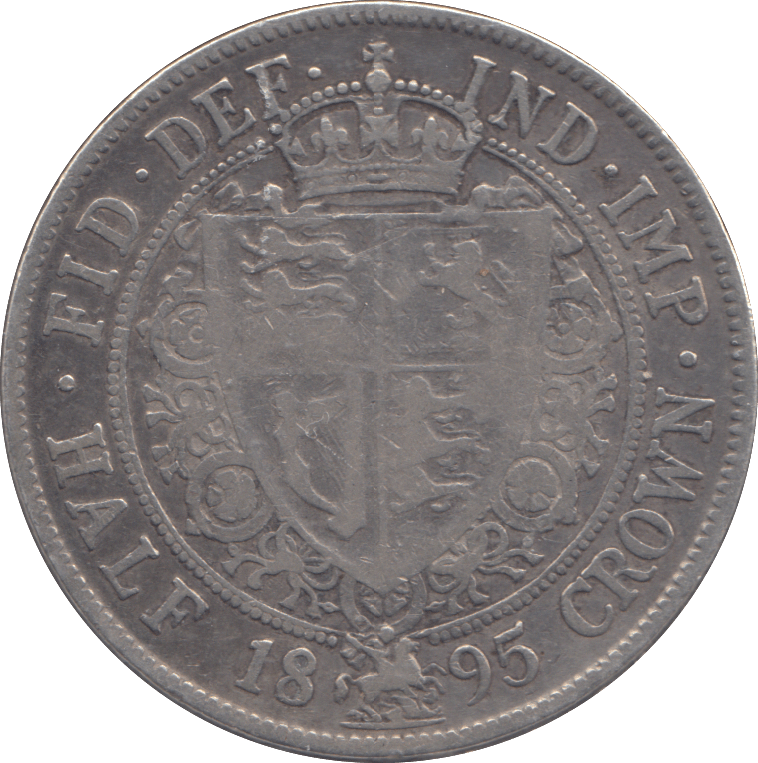 1895 HALF CROWN ( FINE ) - HALFCROWN - Cambridgeshire Coins