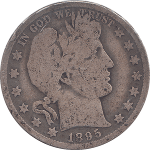 1895 HALF DOLLAR USA - WORLD COINS - Cambridgeshire Coins