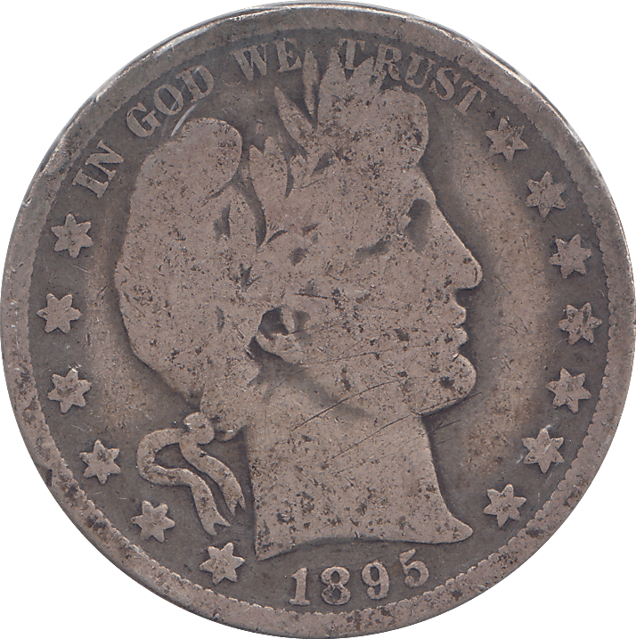 1895 HALF DOLLAR USA - WORLD COINS - Cambridgeshire Coins