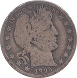 1895 HALF DOLLAR USA - WORLD COINS - Cambridgeshire Coins