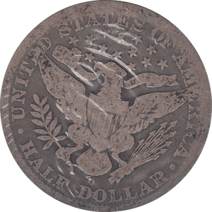 1895 HALF DOLLAR USA - WORLD COINS - Cambridgeshire Coins