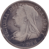 1895 HALFCROWN ( F ) - Halfcrown - Cambridgeshire Coins