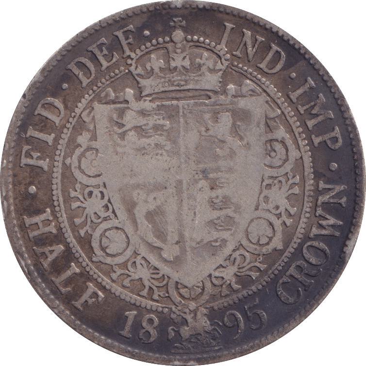 1895 HALFCROWN ( F ) - Halfcrown - Cambridgeshire Coins