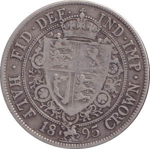 1895 HALFCROWN ( FINE ) - HALFCROWN - Cambridgeshire Coins