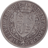 1895 HALFCROWN ( FINE ) - HALFCROWN - Cambridgeshire Coins