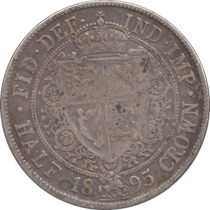1895 HALFCROWN ( FINE ) - Halfcrown - Cambridgeshire Coins