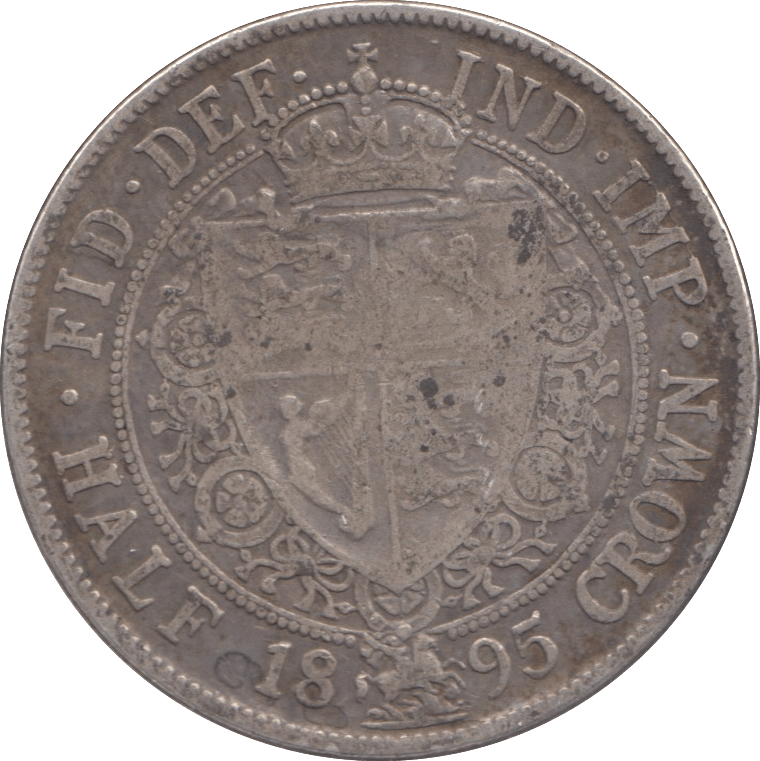 1895 HALFCROWN ( FINE ) - Halfcrown - Cambridgeshire Coins