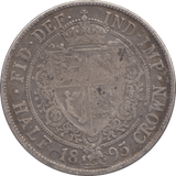 1895 HALFCROWN ( FINE ) - Halfcrown - Cambridgeshire Coins