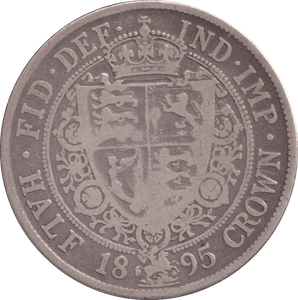 1895 HALFCROWN ( FINE ) - Halfcrown - Cambridgeshire Coins