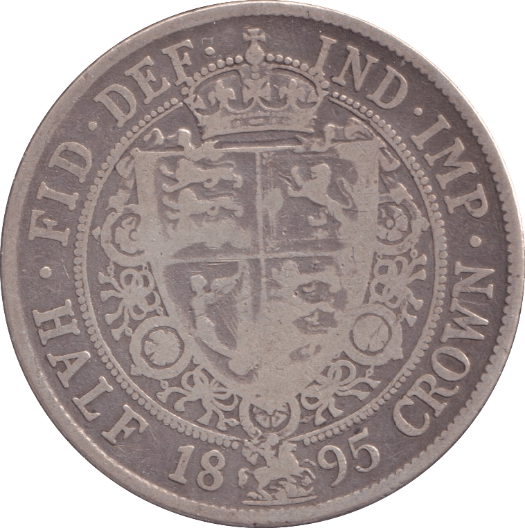 1895 HALFCROWN ( FINE ) - Halfcrown - Cambridgeshire Coins