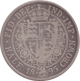 1895 HALFCROWN ( FINE ) - Halfcrown - Cambridgeshire Coins