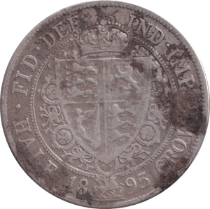 1895 HALFCROWN ( FINE ) - HALFCROWN - Cambridgeshire Coins