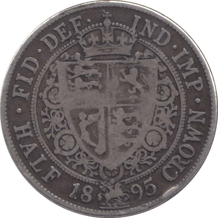 1895 HALFCROWN ( FINE ) - Halfcrown - Cambridgeshire Coins